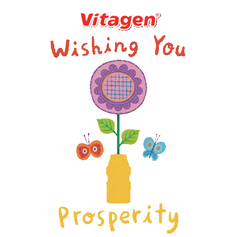 Chinese New Year Orange Sticker by VITAGEN Malaysia