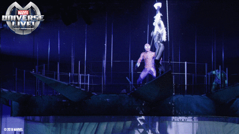 black cat jump GIF by Marvel Universe LIVE!