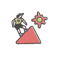 walk hike Sticker by joelkirschenbaum