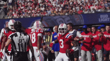 Football Celebration GIF by New England Patriots