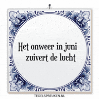 Humor Storm GIF by Tegelspreuken.nl