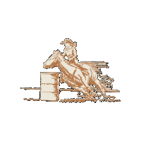 Barrel Racer Sticker by ABI Attachments