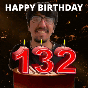 132 Birthday GIF