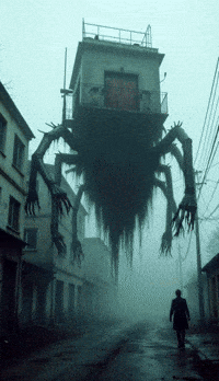 cursejourney ai surreal red door cursejourney GIF