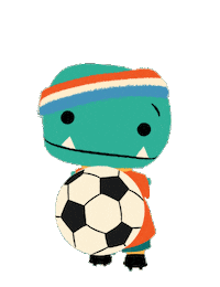 T-Rex Soccer Sticker by Jay Fleck