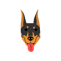 Dog Doberman Sticker by Pri Smrčku