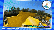 Globtroterek fun summer pool camping GIF