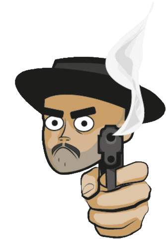 Gun Shot Sticker by группа "Жюль Верн"