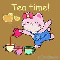 Tea Time Coffee GIF by Silly Kitties