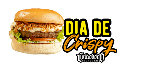Comodoroburguer giphyupload happy hour hamburguer lanche Sticker
