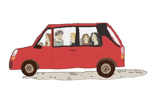 car travel Sticker by gloriapittmann