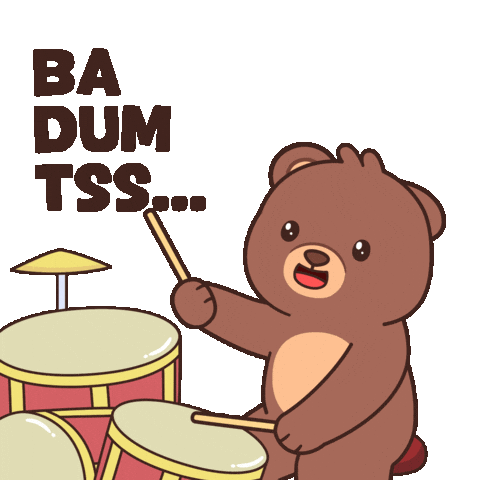 Joking Teddy Bear Sticker by BEARISH