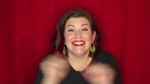 christinegritmon giphygifmaker excited red happydance GIF