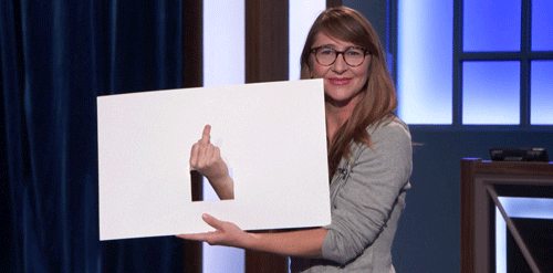 flip the bird middle finger GIF by Team Coco