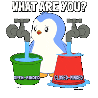 Decide Open Mind Sticker by Pudgy Penguins