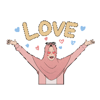 I Love You Hearts Sticker by ardhanipm