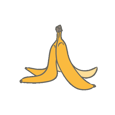 Banana Escape Sticker by The Cake Movement