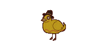 Chicken Throwing Sticker
