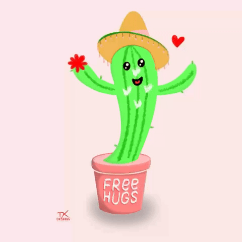 happy cactus dancing