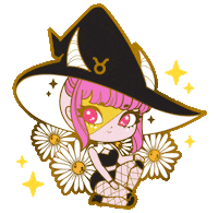 Zodiac Sign Flower Sticker by shourimajo