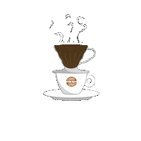 Coffee Cup Sticker by Orfeu Cafés Especiais