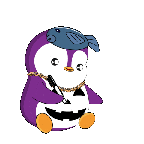 Trick-Or-Treat Halloween Sticker by Pudgy Penguins