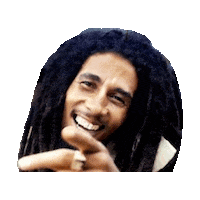 bob-marley laugh STICKER by imoji