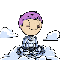 Relaxed Spiritual Healing Sticker by Planet XOLO
