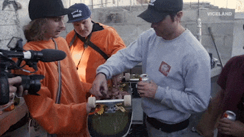 meat eating GIF by KING OF THE ROAD