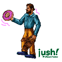 jushpl mural zakupy jush aplikacja Sticker