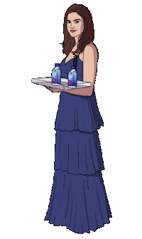 lurk golden globes Sticker by Cartuna