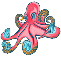 Flashing Sea Creature Sticker