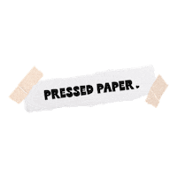 PressedpaperShop pressed pressedpapershop pressed paper shop pressed paper Sticker