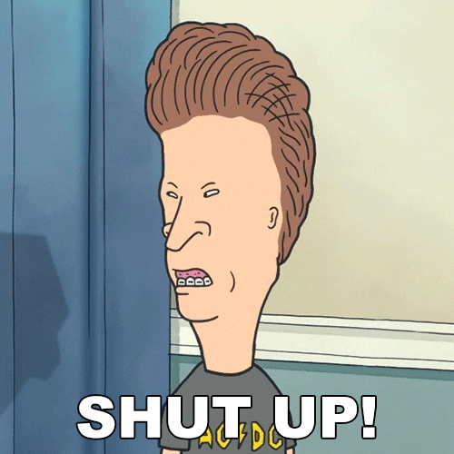Beavis And Butthead Shut Up GIF by Paramount+ Find & Share on GIPHY