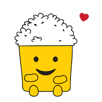 Happy Rice Bowl Sticker by DM KLR