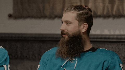 brent burns laugh GIF by San Jose Sharks