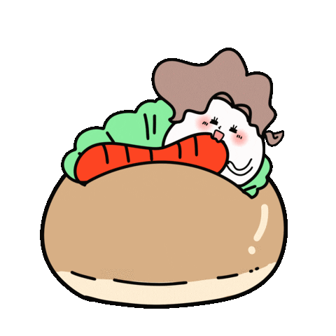 たまご Eating Sticker