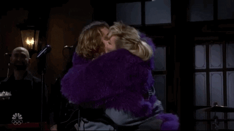 Miley Cyrus Kiss GIF by Saturday Night Live
