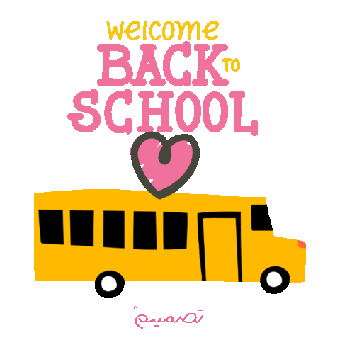 Back To School Bus Sticker by Tasmeem