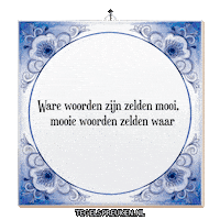 Spiegel Emotie Sticker by Tegelspreuken.nl