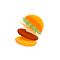 cielomagicomx burger hamburger cielomagico cielomagicomx Sticker