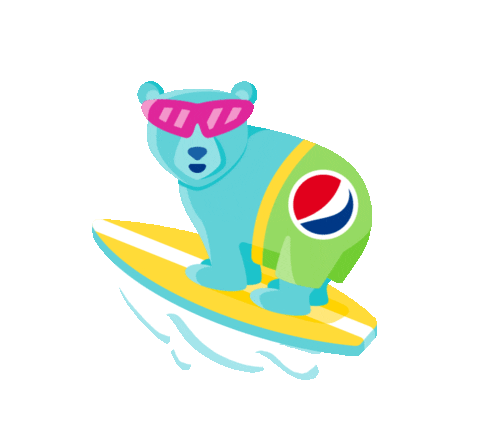 Bear Surf Sticker by Pepsi #Summergram