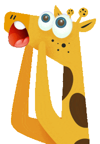 OGirafinha black friday raiva girafa assustada Sticker