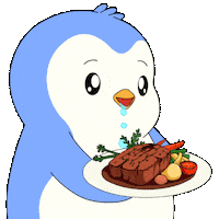 Hungry Penguin Sticker by Pudgy Penguins