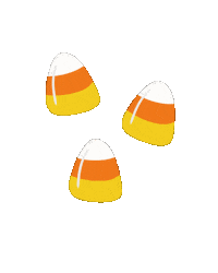 Candy Corn Stars Sticker