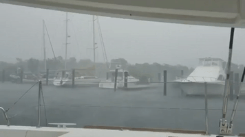 Wind and Rain Lash Key West as Tropical Storm Sally Approaches Gulf
