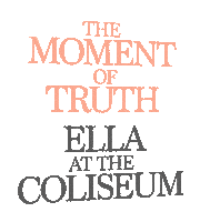 The Moment Of Truth Ella At The Coliseum Sticker by Ella Fitzgerald