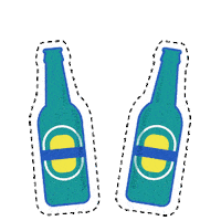 agenceDUNK bottle dunk alcool bouteille Sticker