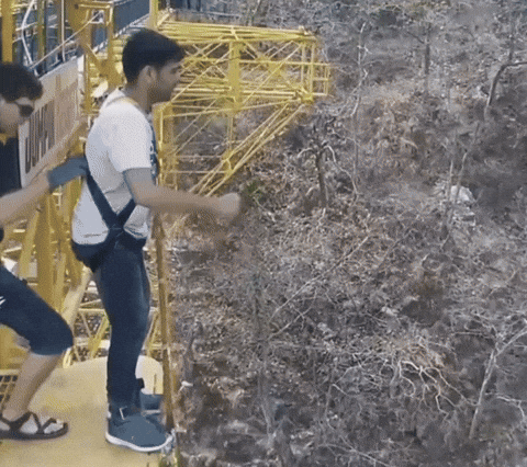 travelserieskunal jumping bungee bungeejumping travelserieskunal GIF