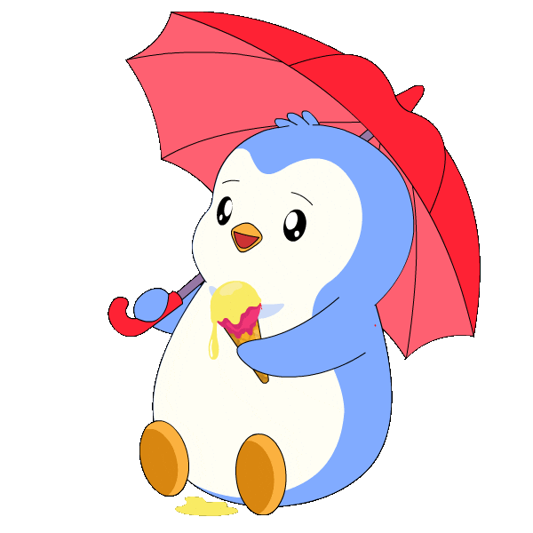 Ice Cream Eating Sticker by Pudgy Penguins